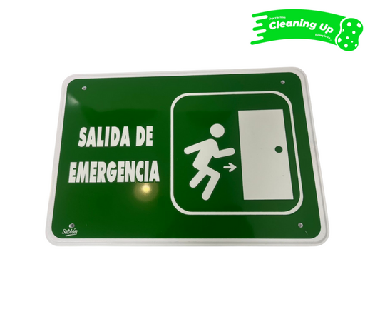 SALIDA DE EMERGENCIA 35X24